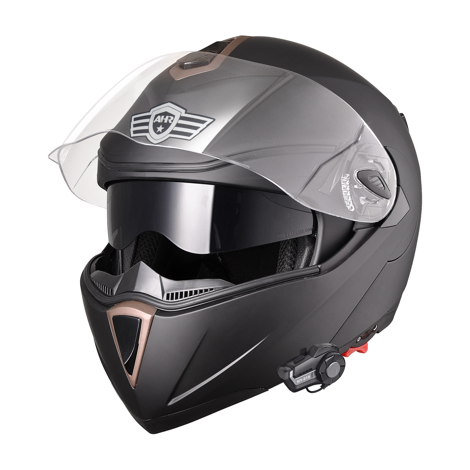 Flip bill motorcycle store helmet