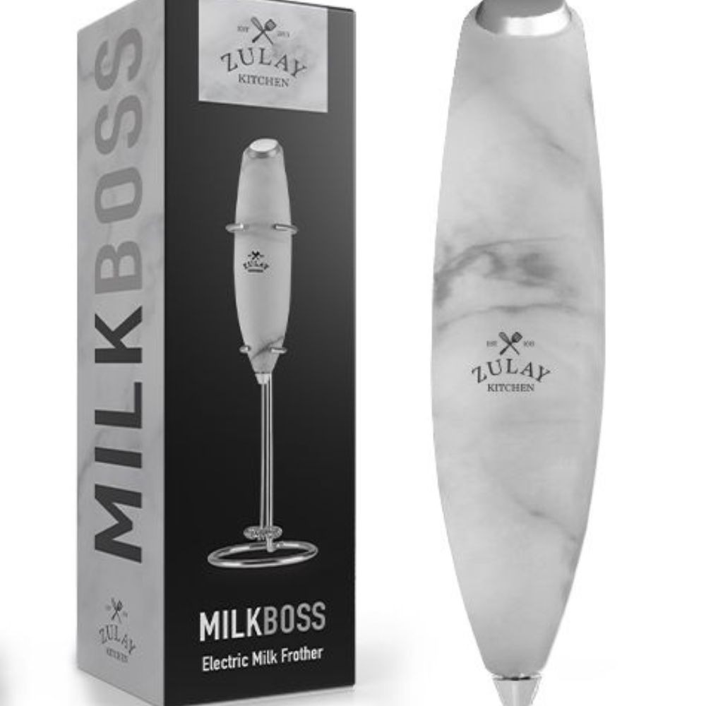 Zulay Kitchen MILK BOSS Milk Frother With Stand Purple, 1 Fred Meyer