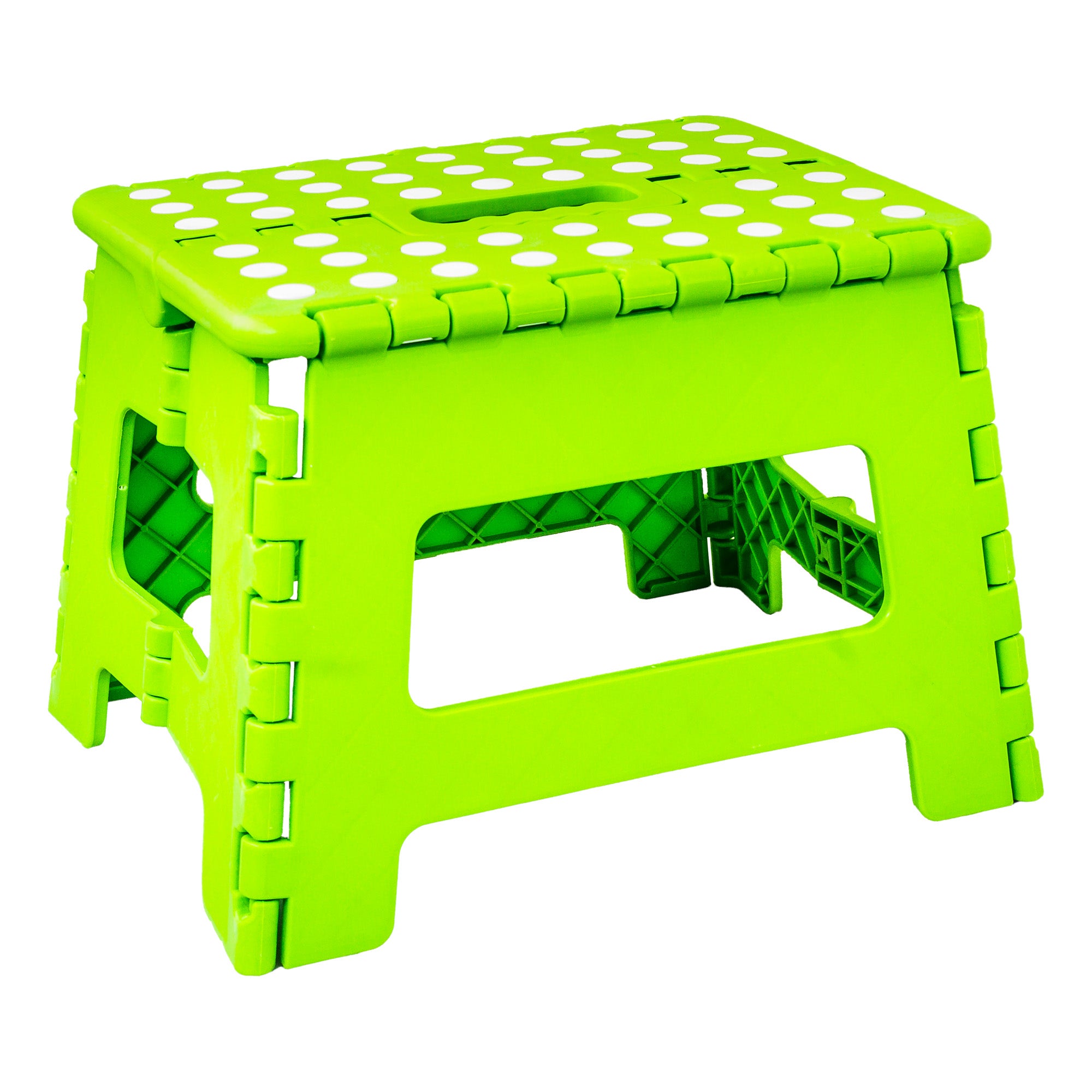 Green store step stool