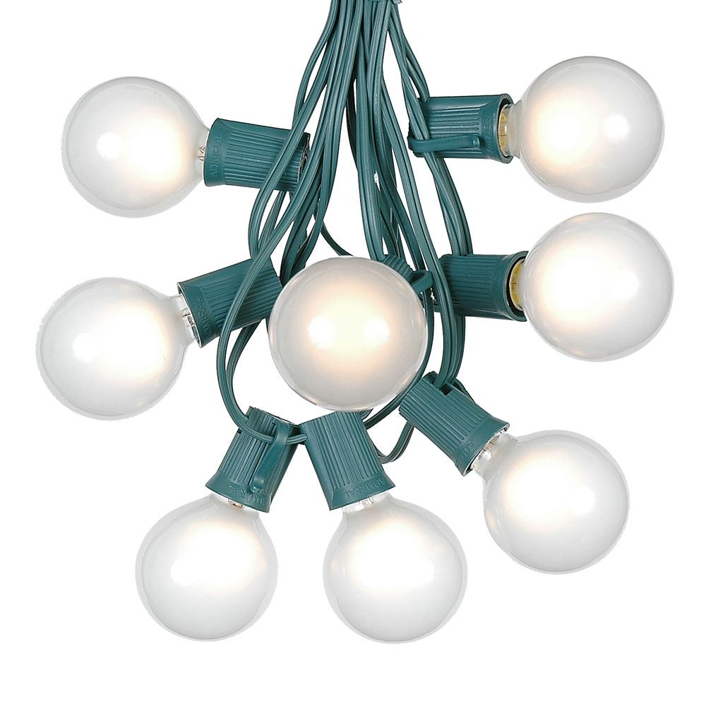 25 Foot G50 Outdoor Globe Patio String Lights - Set of 25 G50 Clear Bulbs,  1 Each - Jay C Food Stores
