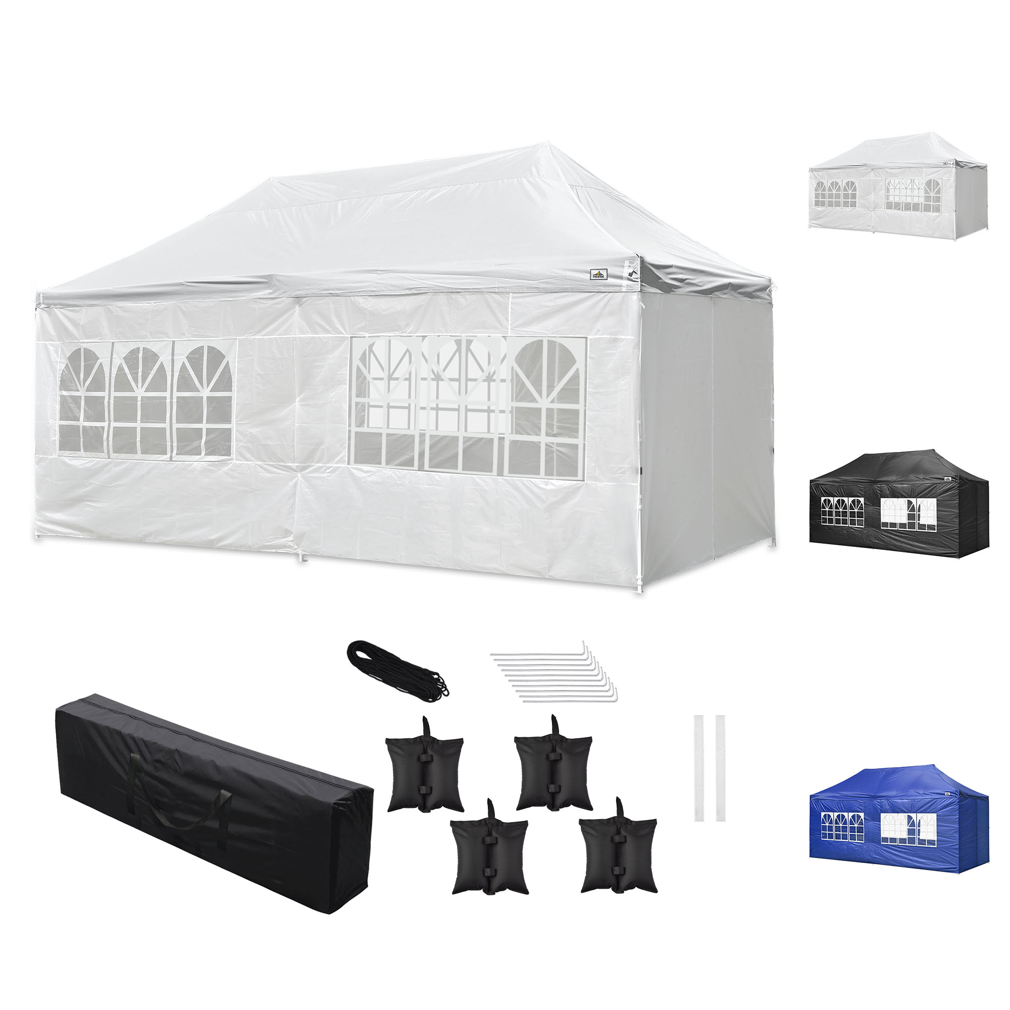 10X20 Tents for Parties Pop Up Canopy with Sidewalls Heavy Duty Wedding Tent for Backyard 1 Kroger