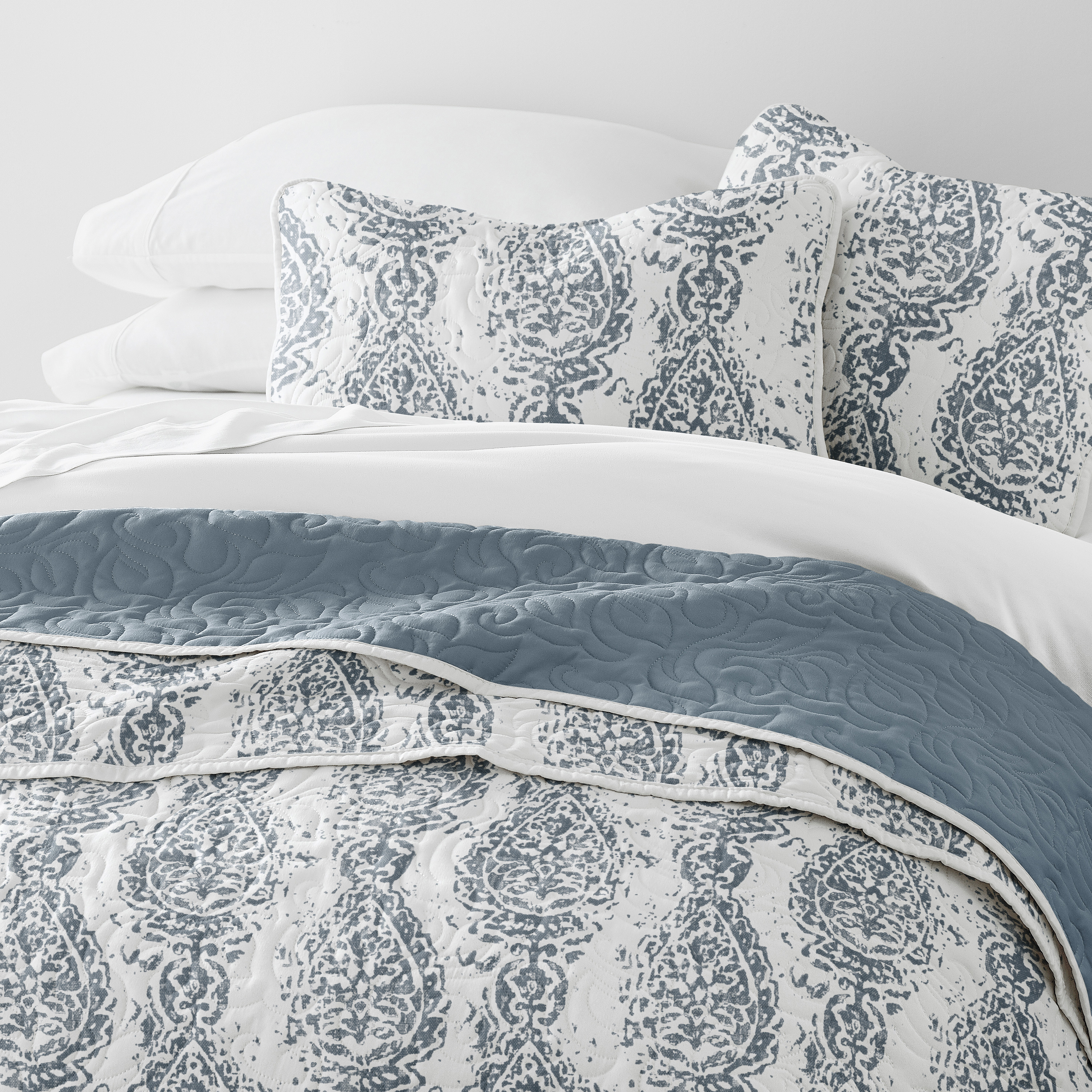 Classic Damask Dusk Blue
