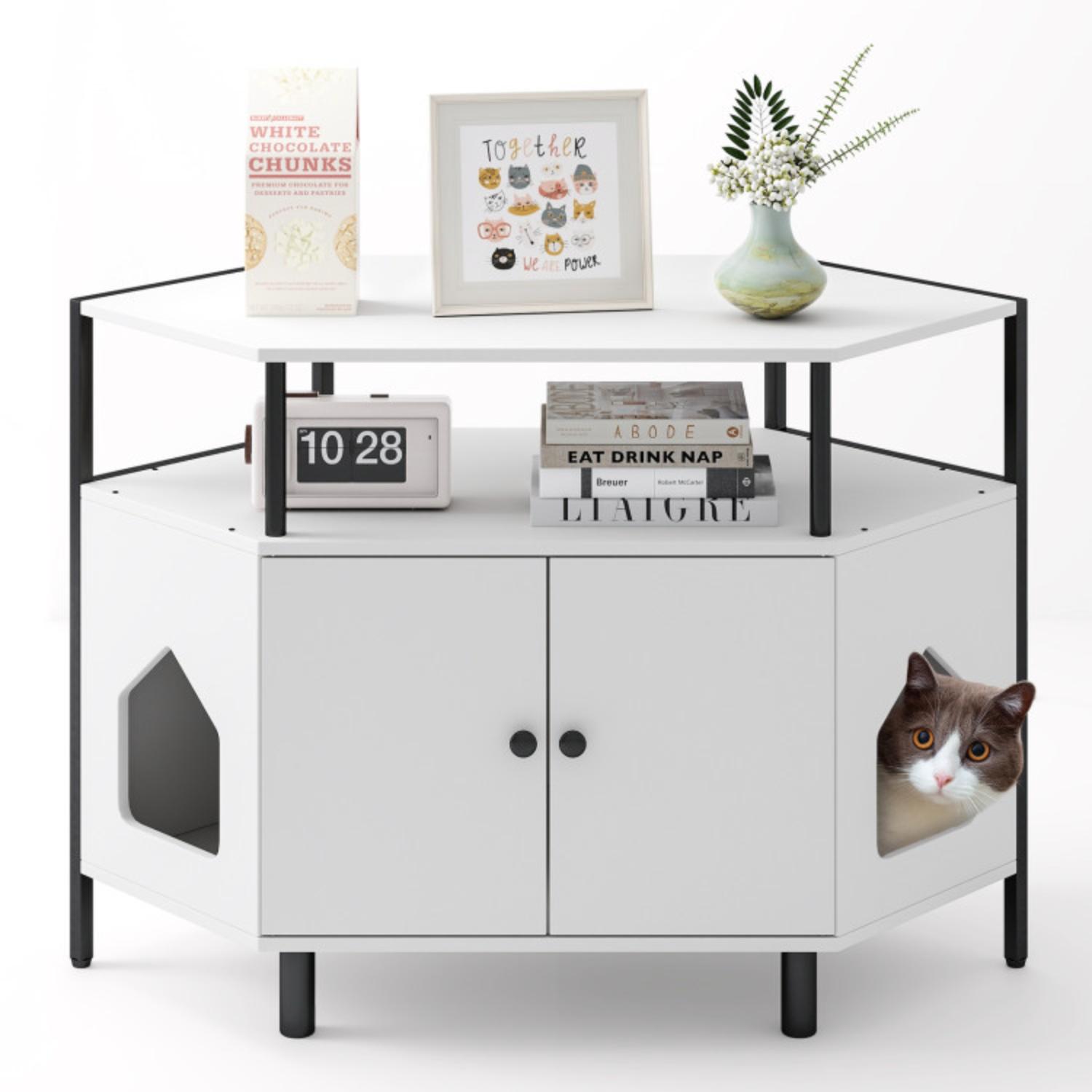 Corner kitty modern litter box shop