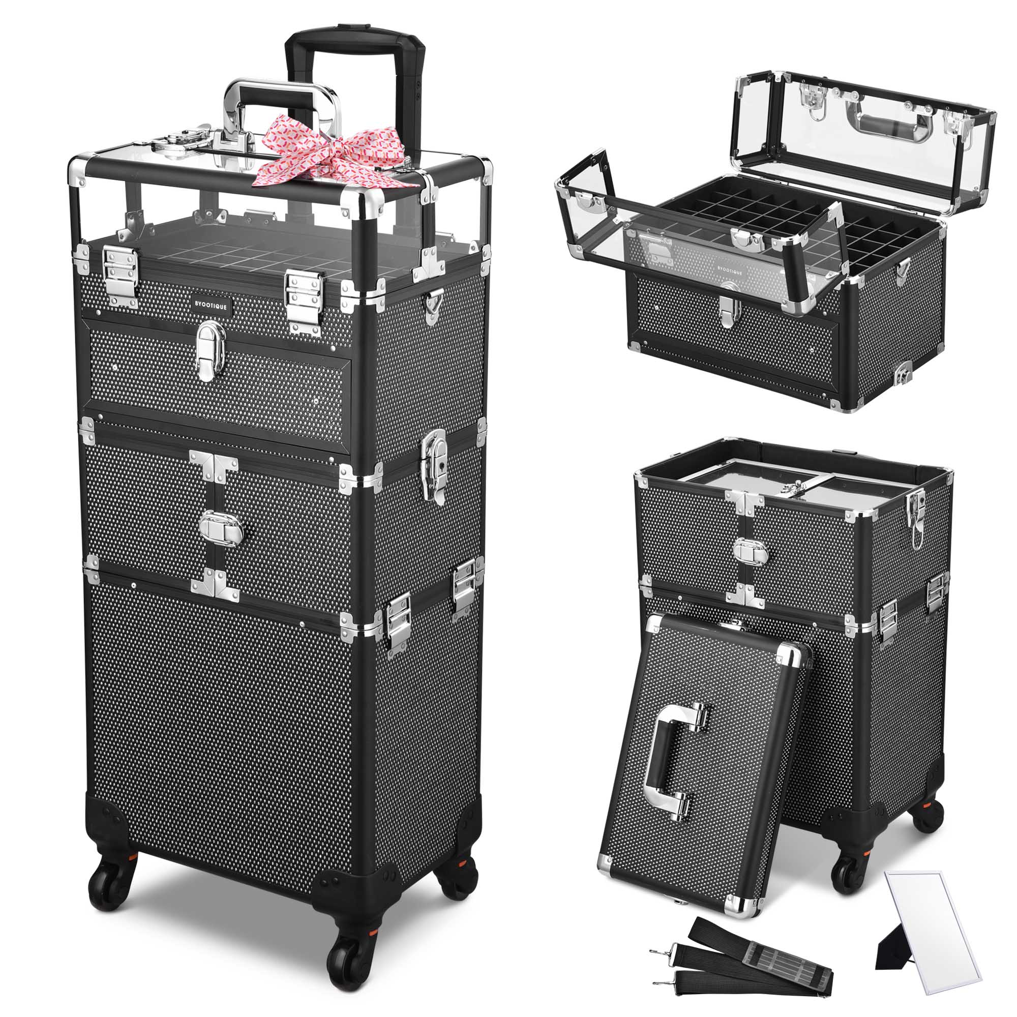 Deals Nail Accessories Organizer and Makeup Train Case