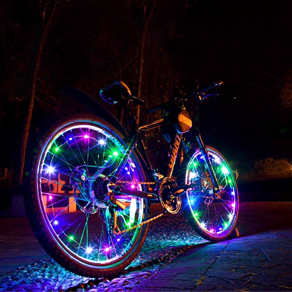 Yescom Bright LED Bike Wheel Light Auto Open and Close Bicycle Wheel Spoke Light String 1 Fred Meyer