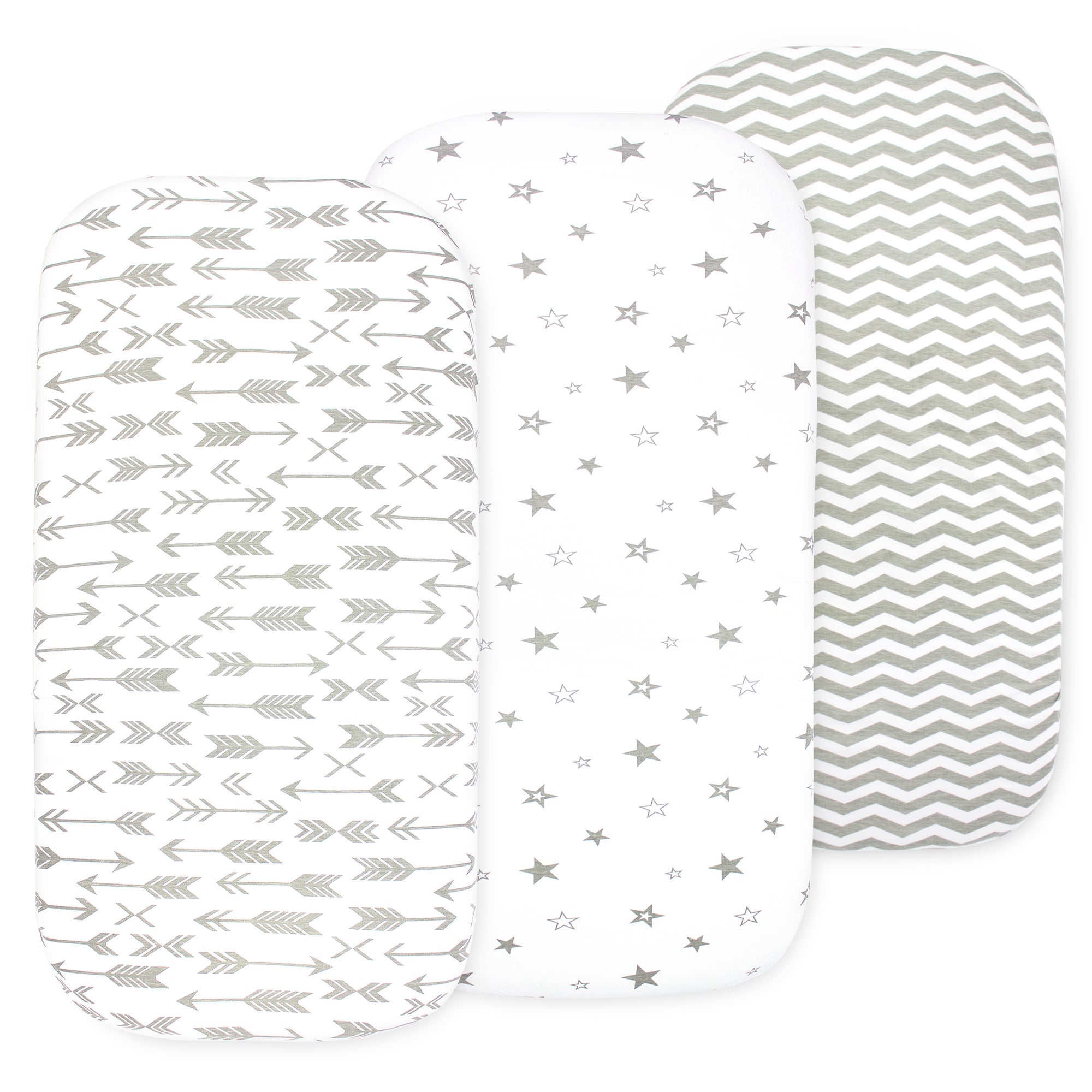 Changing Pad Cover -2 pack, 100% Cotton Changing Pad Cover/Cradle Sheets  Girl, Soft and Breathable 16 x 32 x 5 for Standard Baby Changing Pads