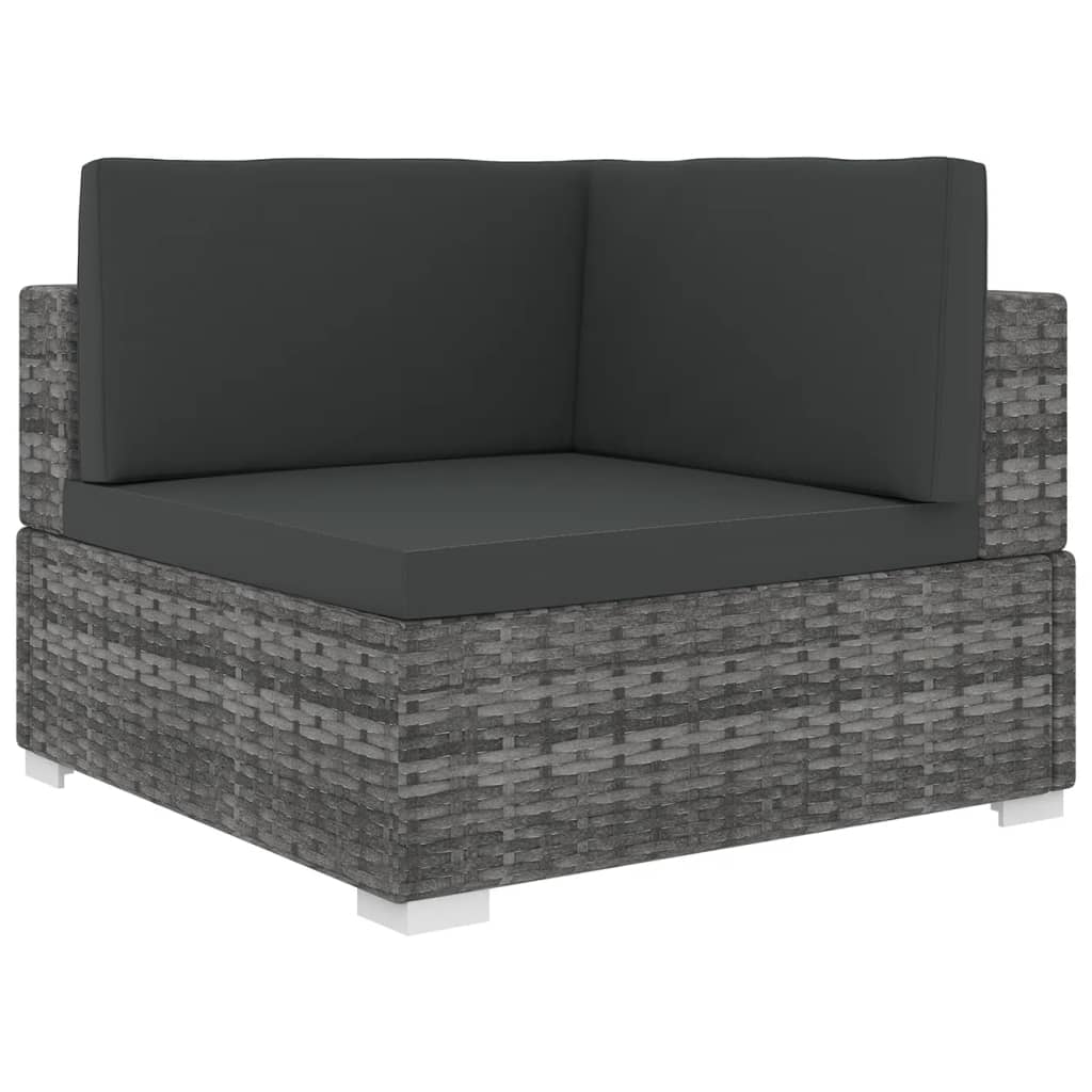 Rattan corner sofa with chair hot sale