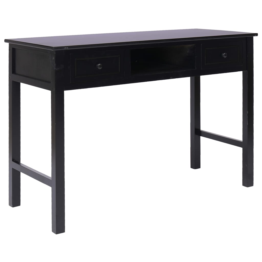 vidaXL Writing Desk Black 43.3 x17.7 x29.9 Wood, 1 set vidaXL Writing Desk Black 43.3 x17.7 x29.9 Wood, 1 set