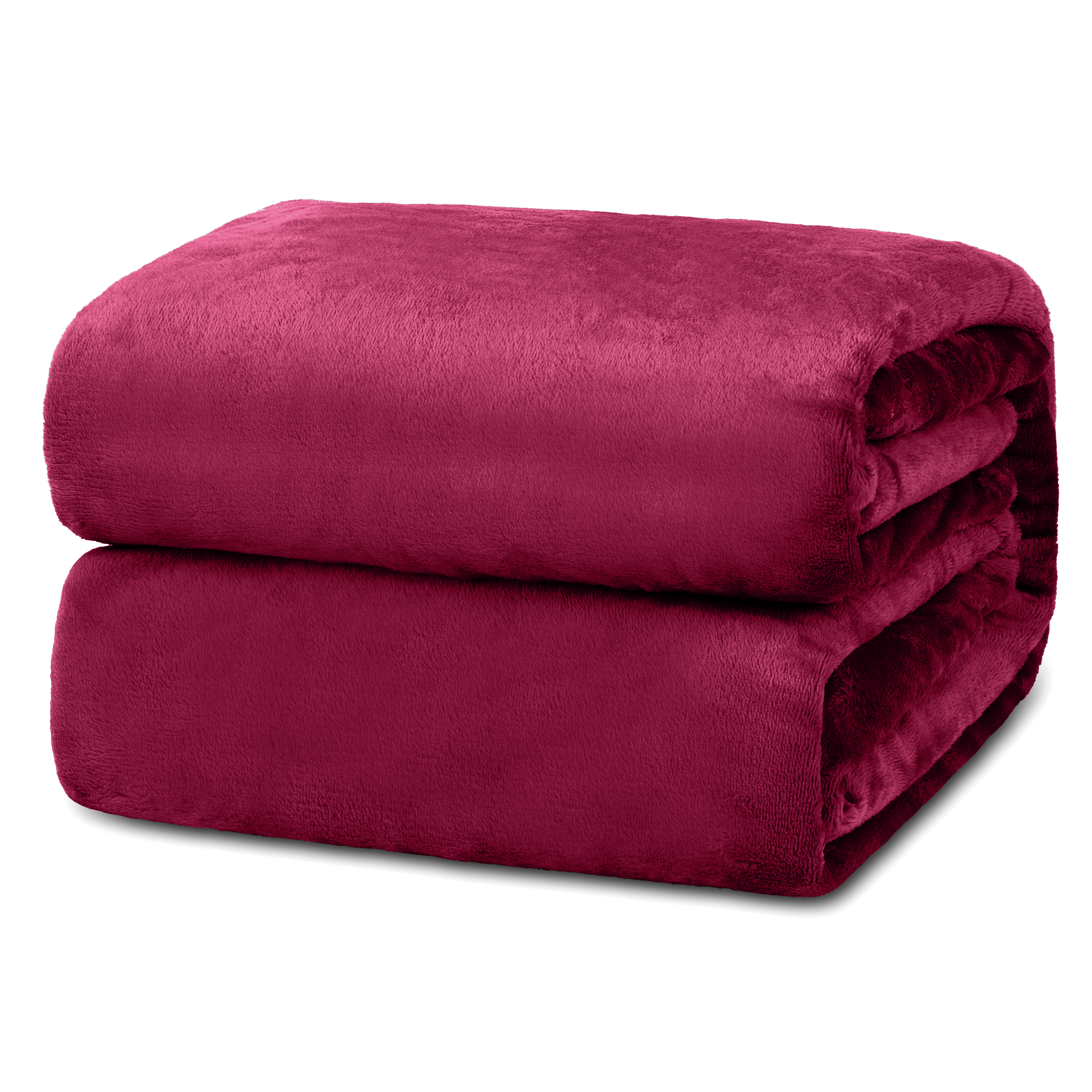 Burgundy best sale fleece blanket