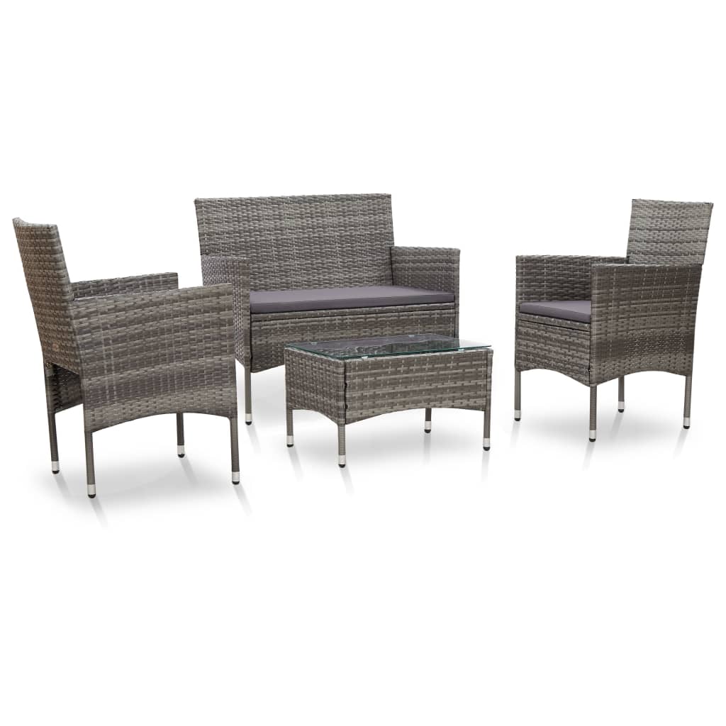 4 piece roma rattan sofa online set