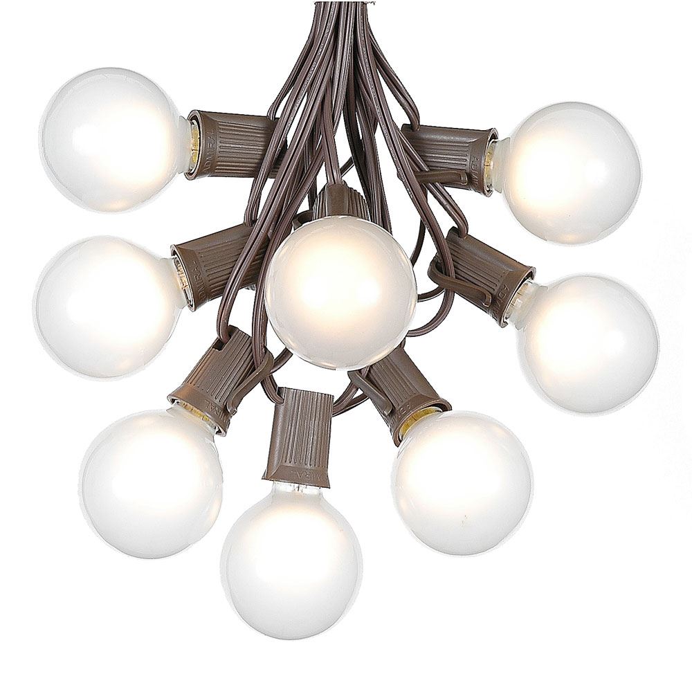 Frosted globe deals string lights