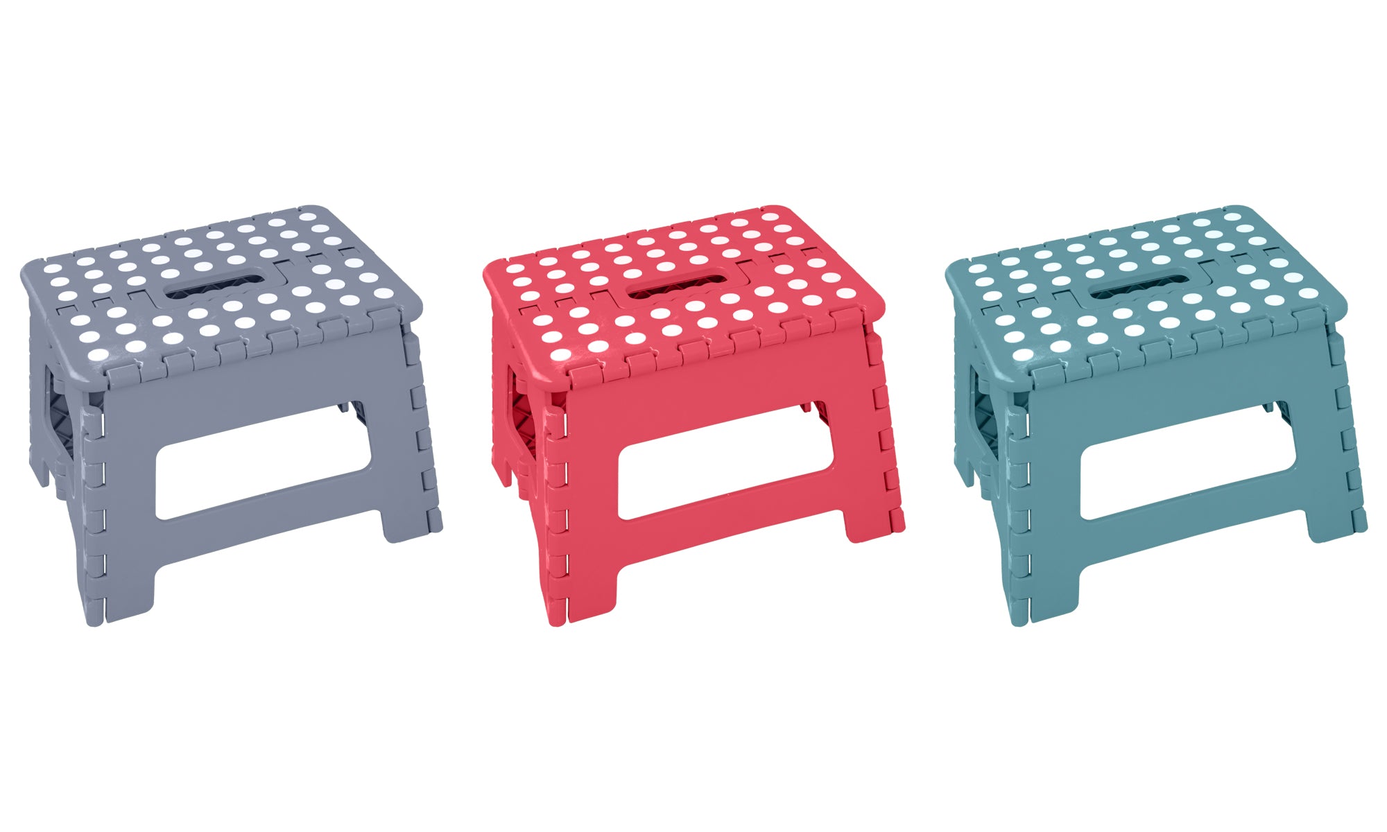 Small 3 Piece Foldable Space Saving Step Stool 3 PACK Fry s