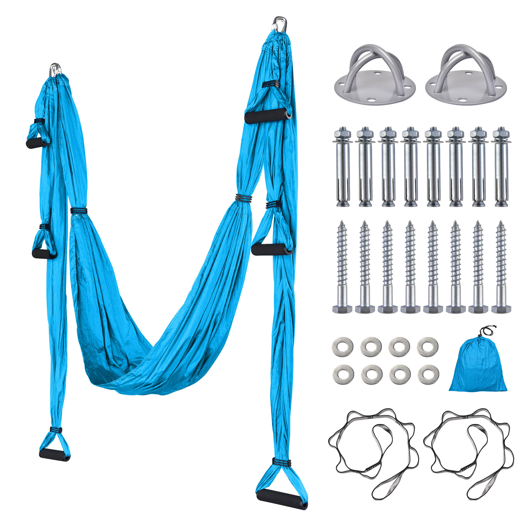 Aerial Yoga Swing Set Yoga Hammock Anti-Gravity Kit Inversion Swing  Exercises