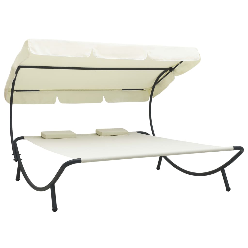 Patio lounger best sale with canopy