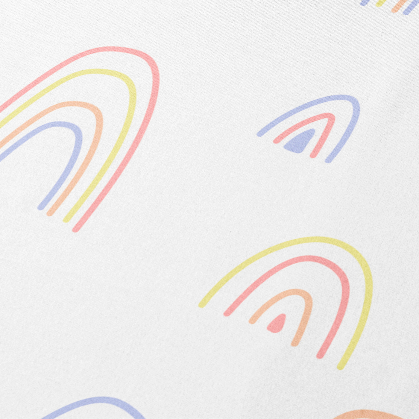 CGK Linens Kids 4 Piece Microfiber Sheet Set Queen Rainbows, Queen