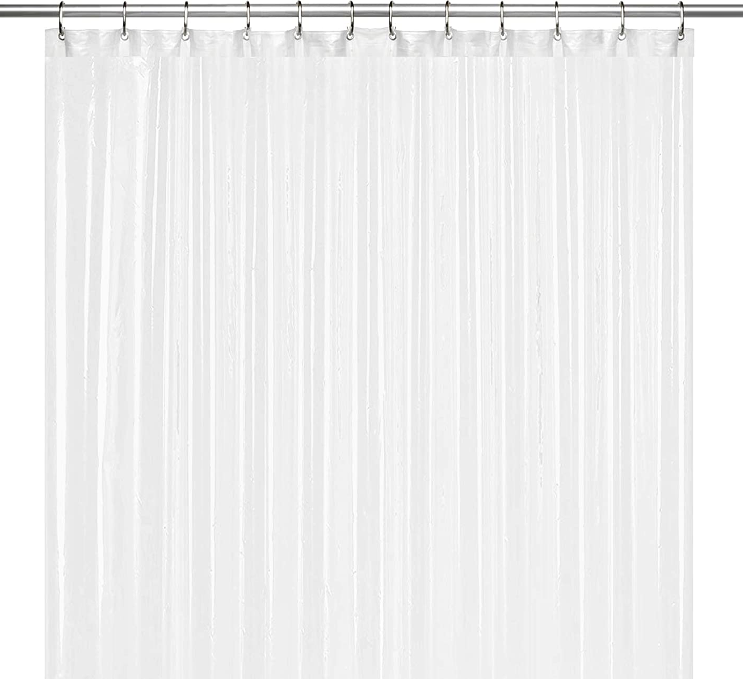 36" W x 72" H Frosted PEVA Extra Heavy Weight Shower Liner Liba, 36