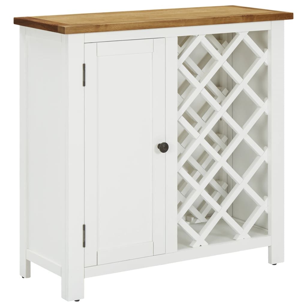 Oak wine rack online cupboard