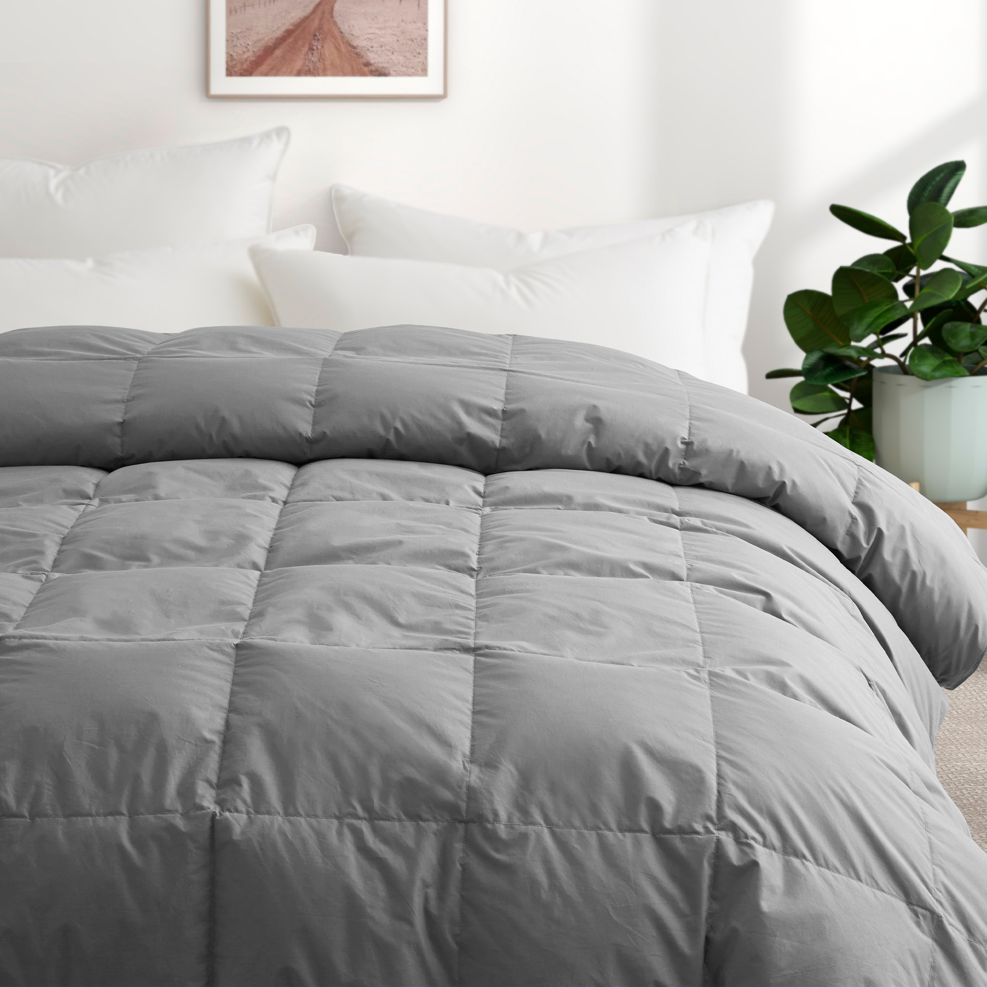 Down Duvet Insert/Comforter with Organic Fabric (New)