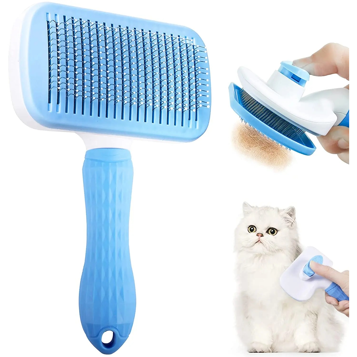 Pet Hair Remover Brush Grooming Comb for Long Haired Dogs Cats ONE SIZE Fry s Food Stores