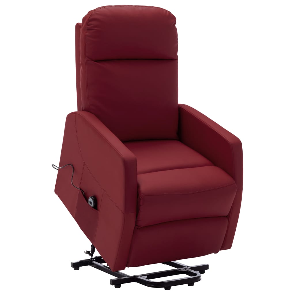 Red massage recliner discount chair