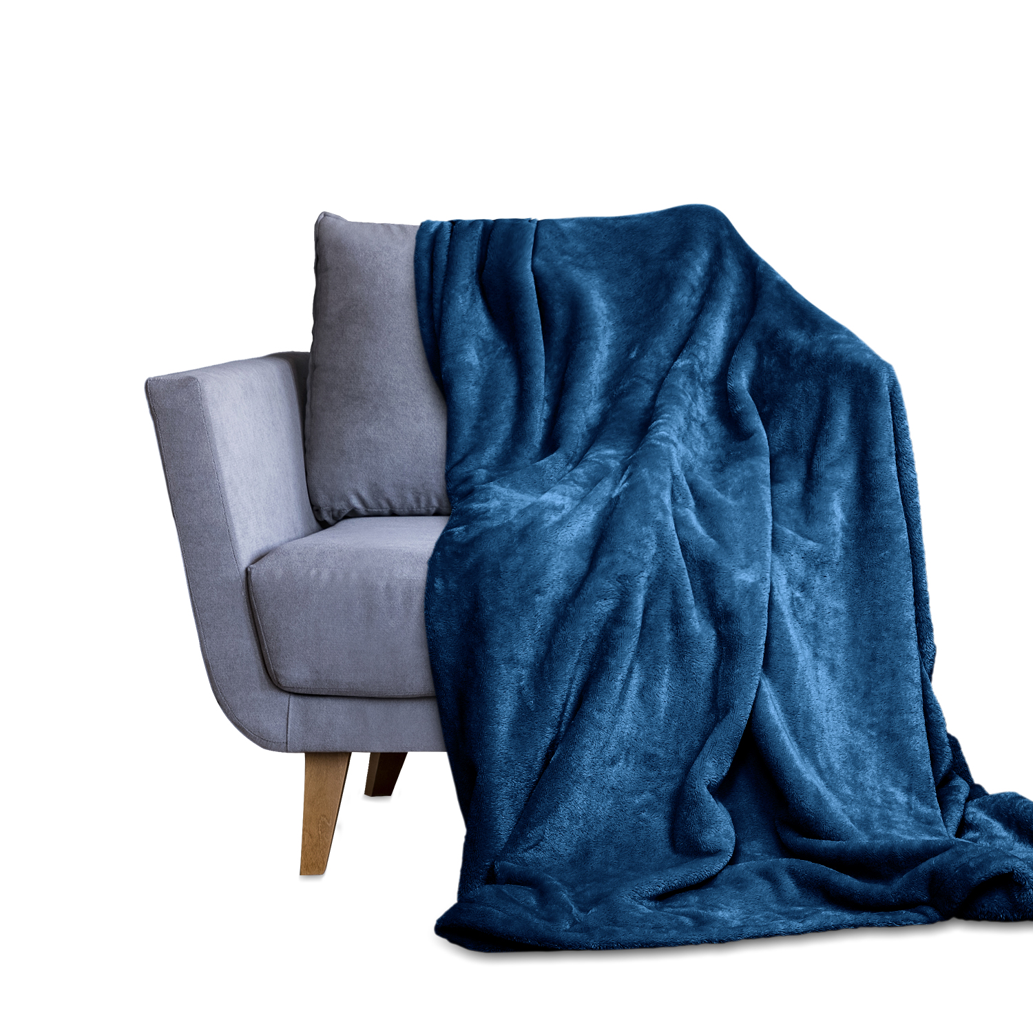 Blue discount velvet blanket