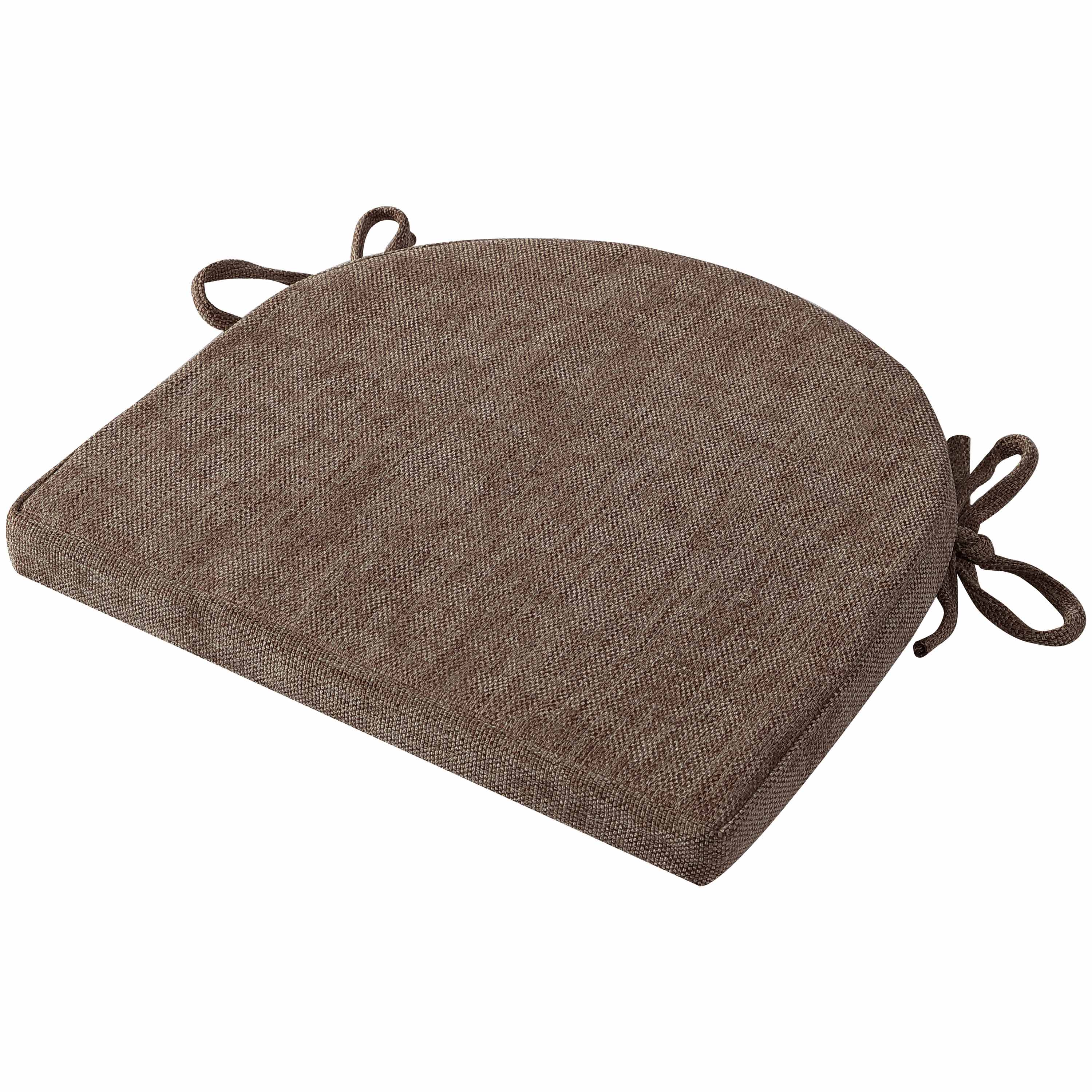 Sweet Home Collection U Shape High Density Memory Foam Chair Pads With Ties Wine 6 PK 6PK QFC