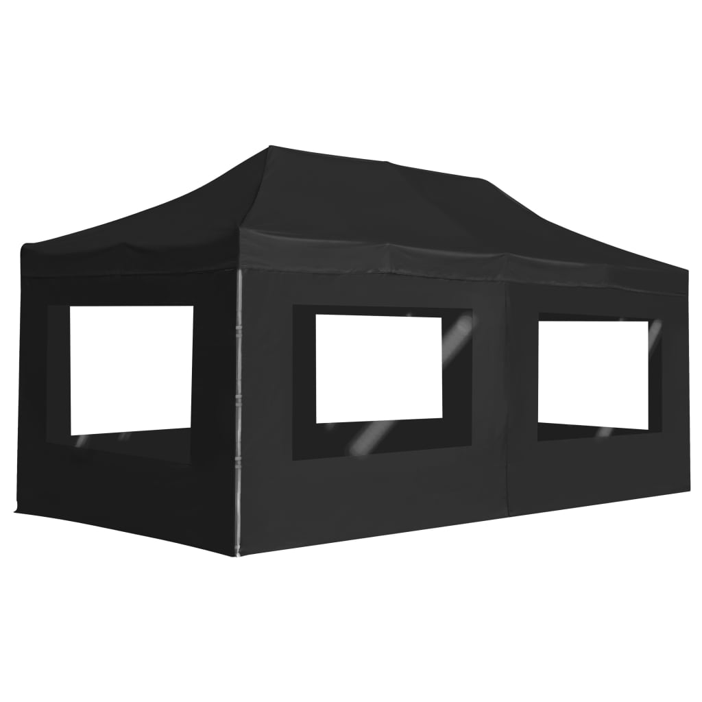 vidaXL Wall-mounted Gazebo 3x6 m Anthracite Fabric