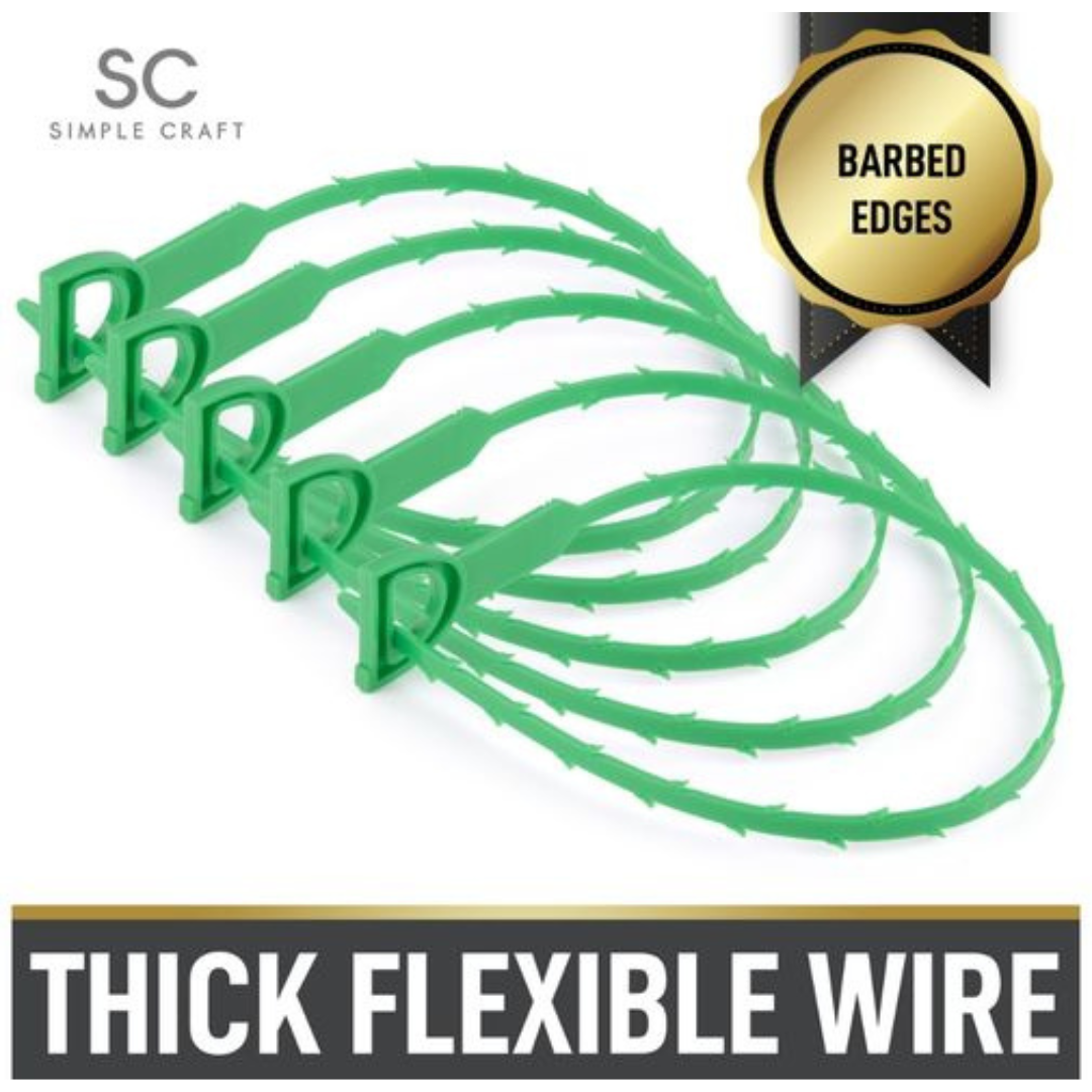 Zulay Kitchen Simple Craft 20Inch Plumbing Snake Drain Clog Remover