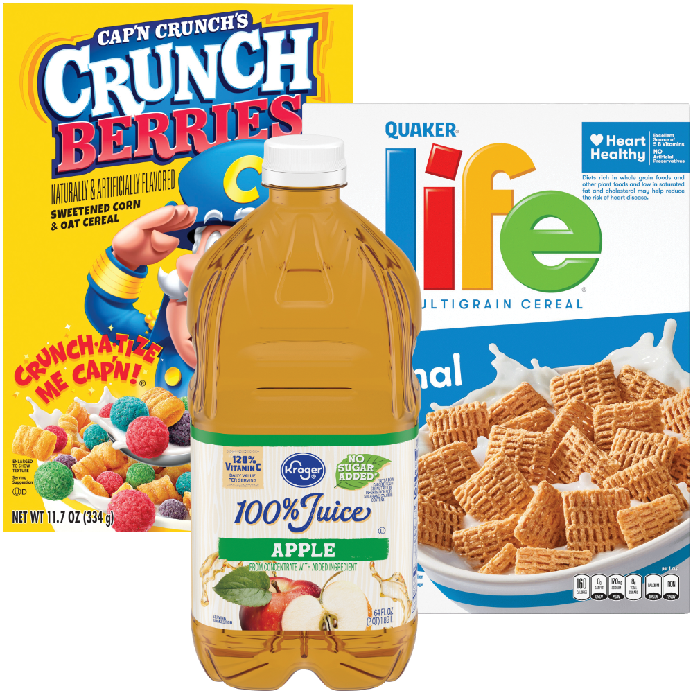 Cap'n Crunch or Life Cereal
