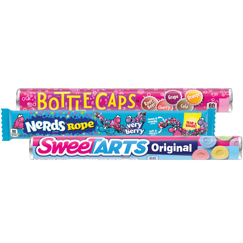 Sweetarts, Nerds Rope or Bottle Caps Candy