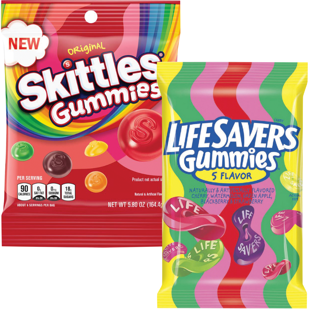 Lifesavers or Skittles Gummies